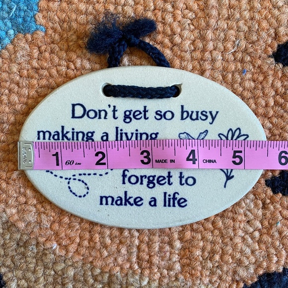 Mountaine Meadows Pottery I Workaholic I Ceramic Wall Plaque - Picture 4 of 5